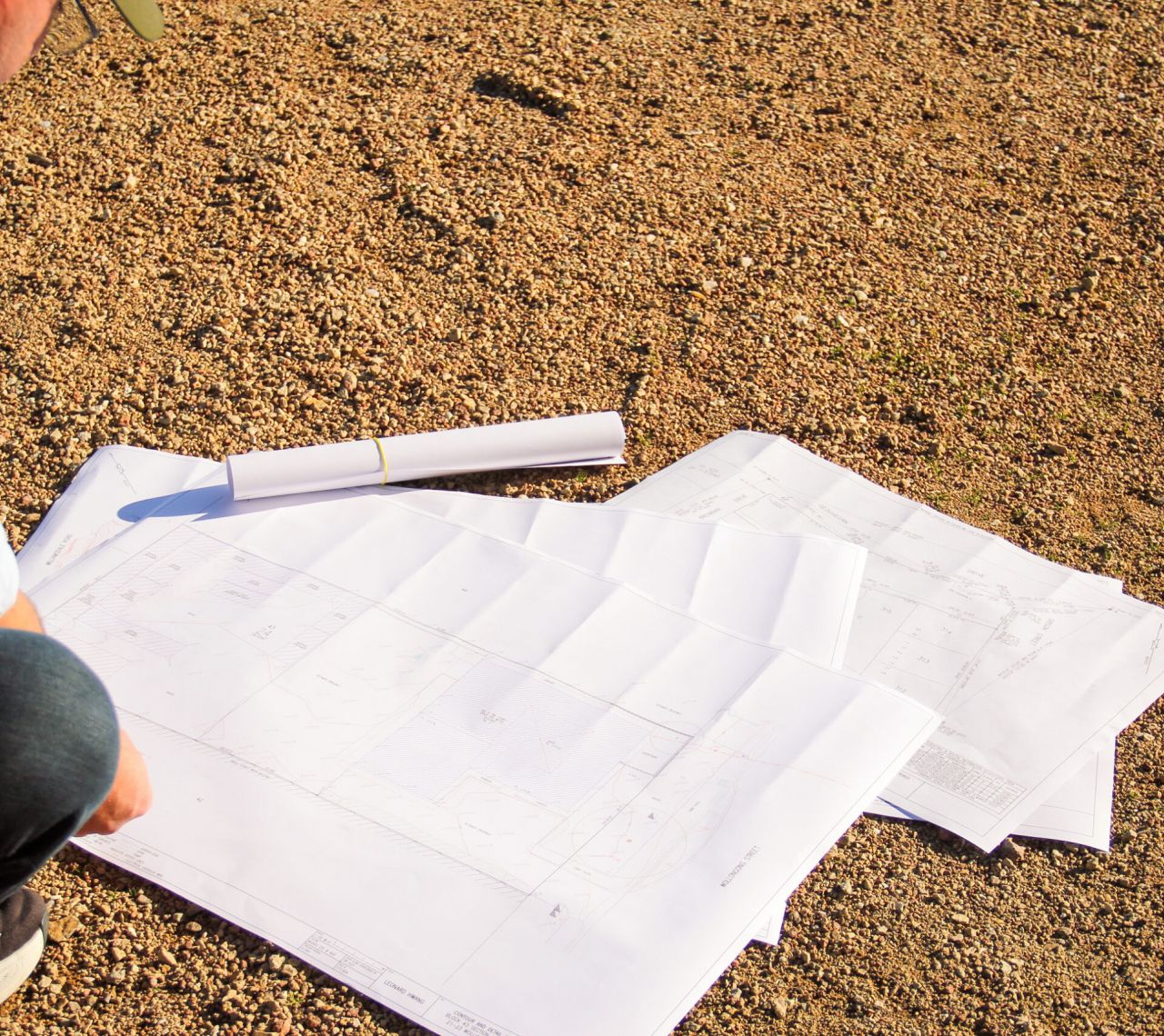 Infrastructure surveyor Canberra reviewing project survey diagrams